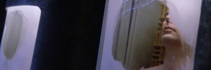 Screencap from TNG episode 'The Neutral Zone' showing two people in frozen capsules.